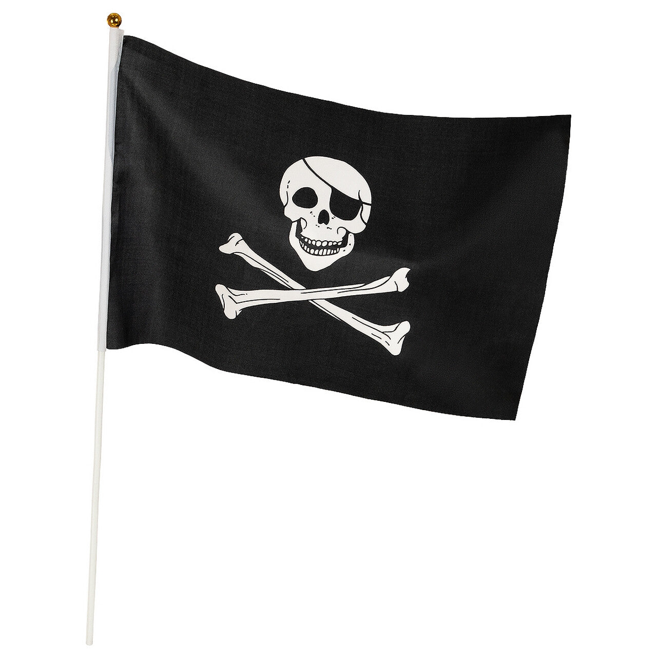 Op deze afbeelding zie je een Decoratie, van het merk Funidelia. Piraten Vlag Zwart