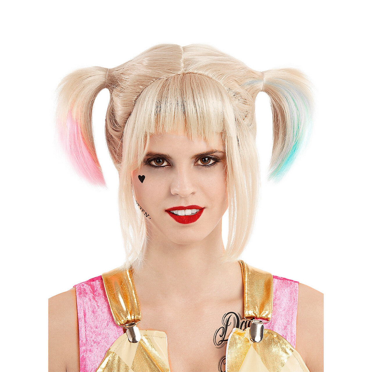 Op deze afbeelding zie je een Accessoires, van het merk Funidelia. Harley Quinn Birds Of Prey Pruik