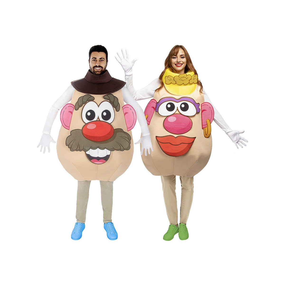 Op deze afbeelding zie je een Kostuums, van het merk Funidelia. Meneer Of Mevrouw Potato Head Man Kostuum