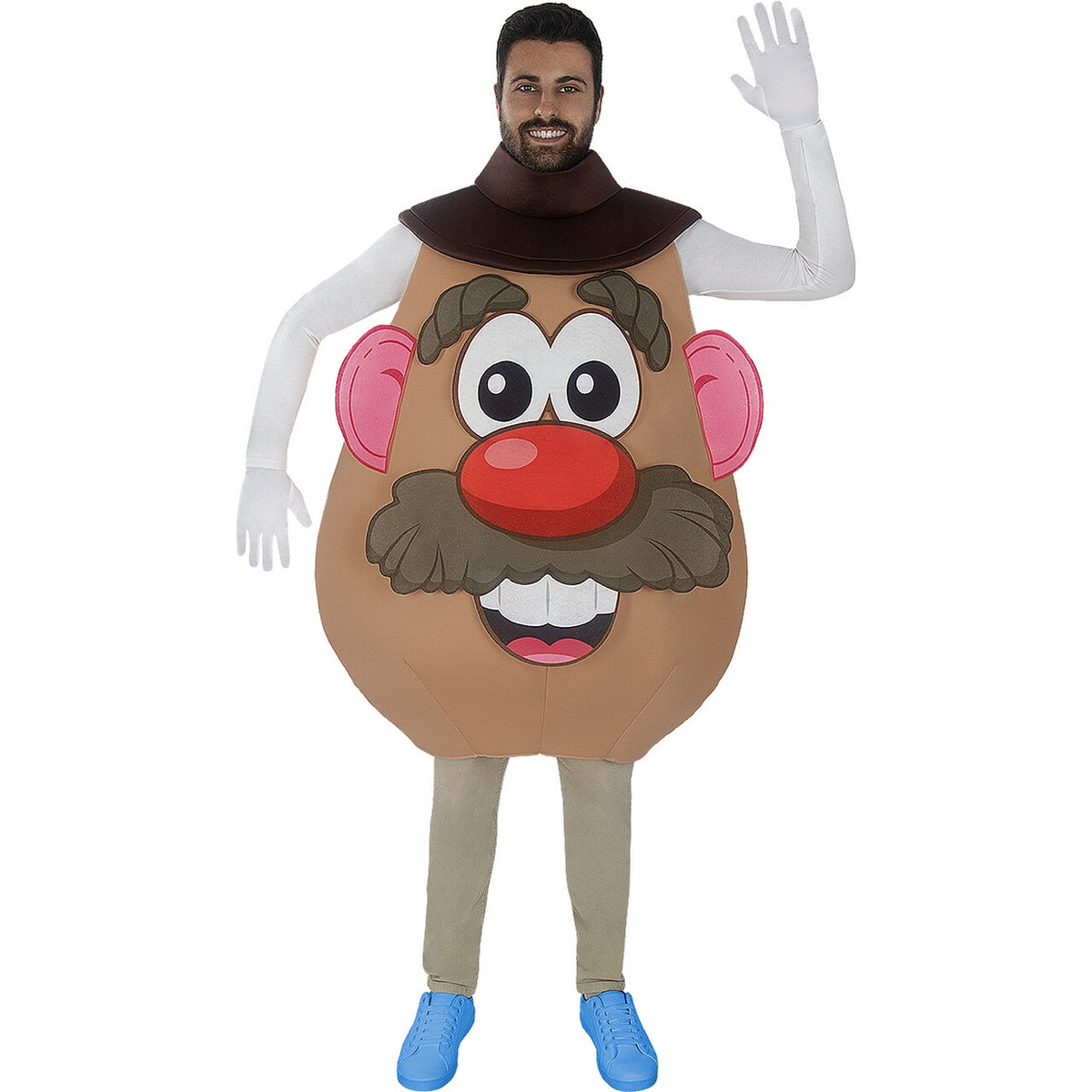 Op deze afbeelding zie je een Kostuums, van het merk Funidelia. Meneer Of Mevrouw Potato Head Man Kostuum