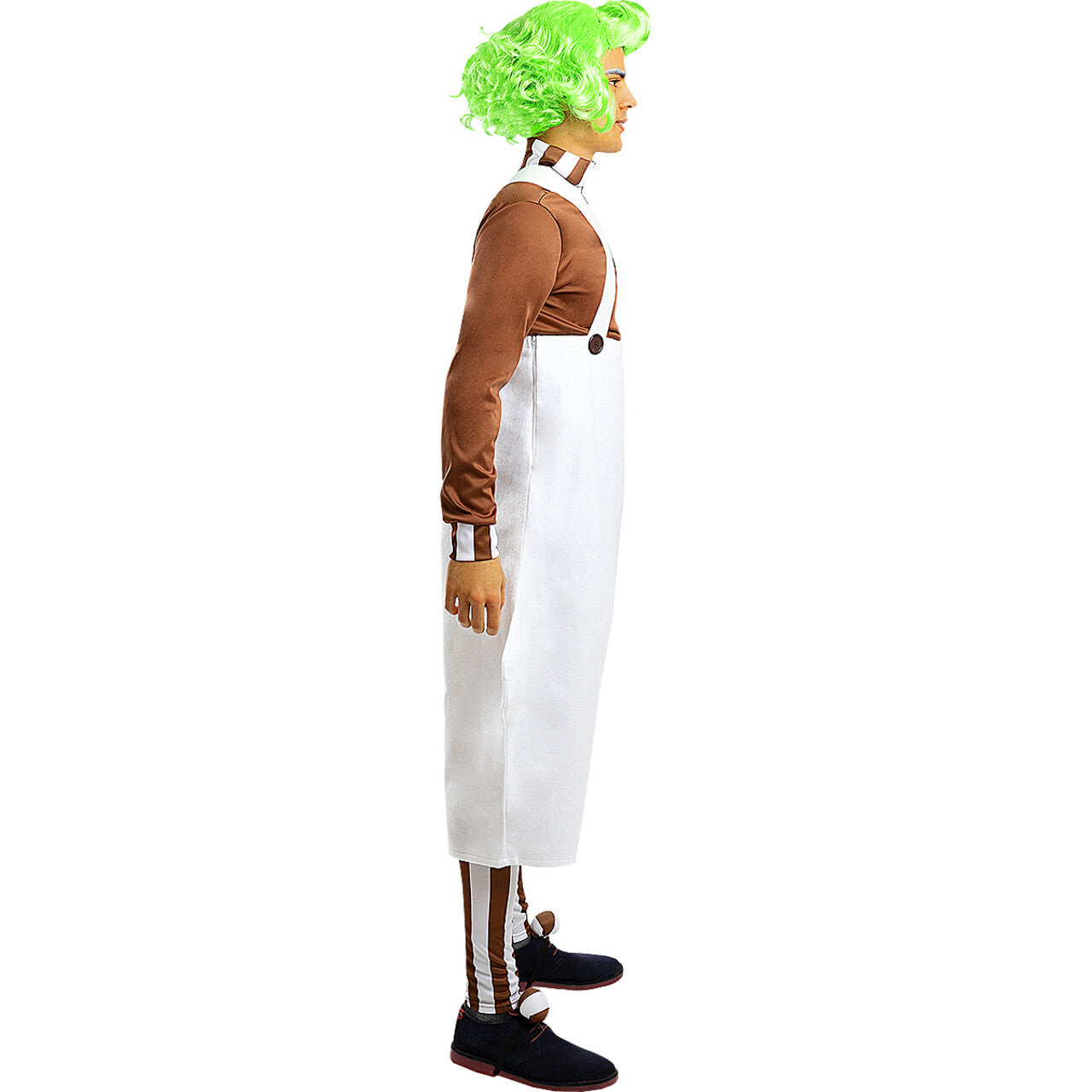 Op deze afbeelding zie je een Kostuums, van het merk Funidelia. Onweerstaanbare Oompa-Loompa Man Kostuum