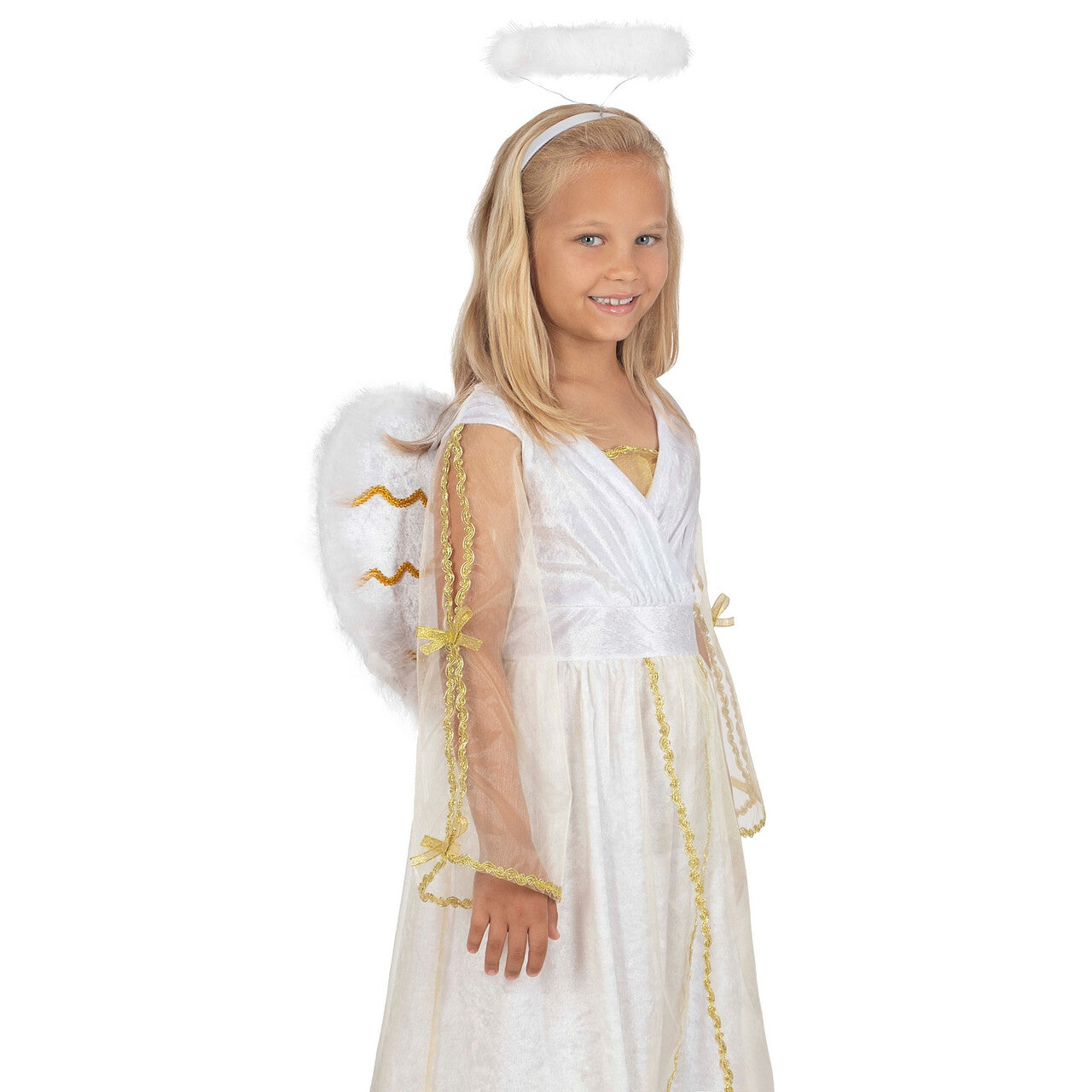 Op deze afbeelding zie je een Accessoires, van het merk Funidelia. Hemelachtige Vleugels Met Veren Kind