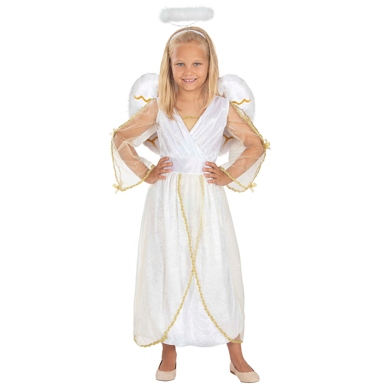 Op deze afbeelding zie je een Accessoires, van het merk Funidelia. Hemelachtige Vleugels Met Veren Kind