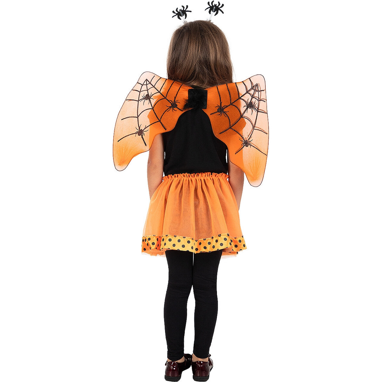 Op deze afbeelding zie je een Accessoires, van het merk Funidelia. Oranje Halloween Spidergirl Set