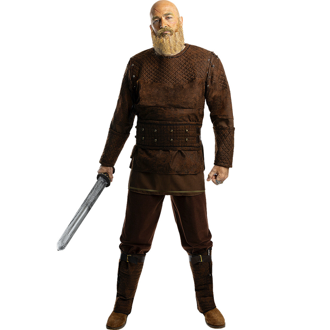 Op deze afbeelding zie je een Kostuums, van het merk Funidelia. Ragnar Lodbrok Viking Strijder Man Kostuum