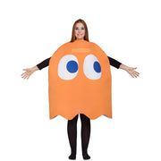 Op deze afbeelding zie je een Kostuums, van het merk Funidelia. Clyde Orange Ghost Costume Pacman Kostuum