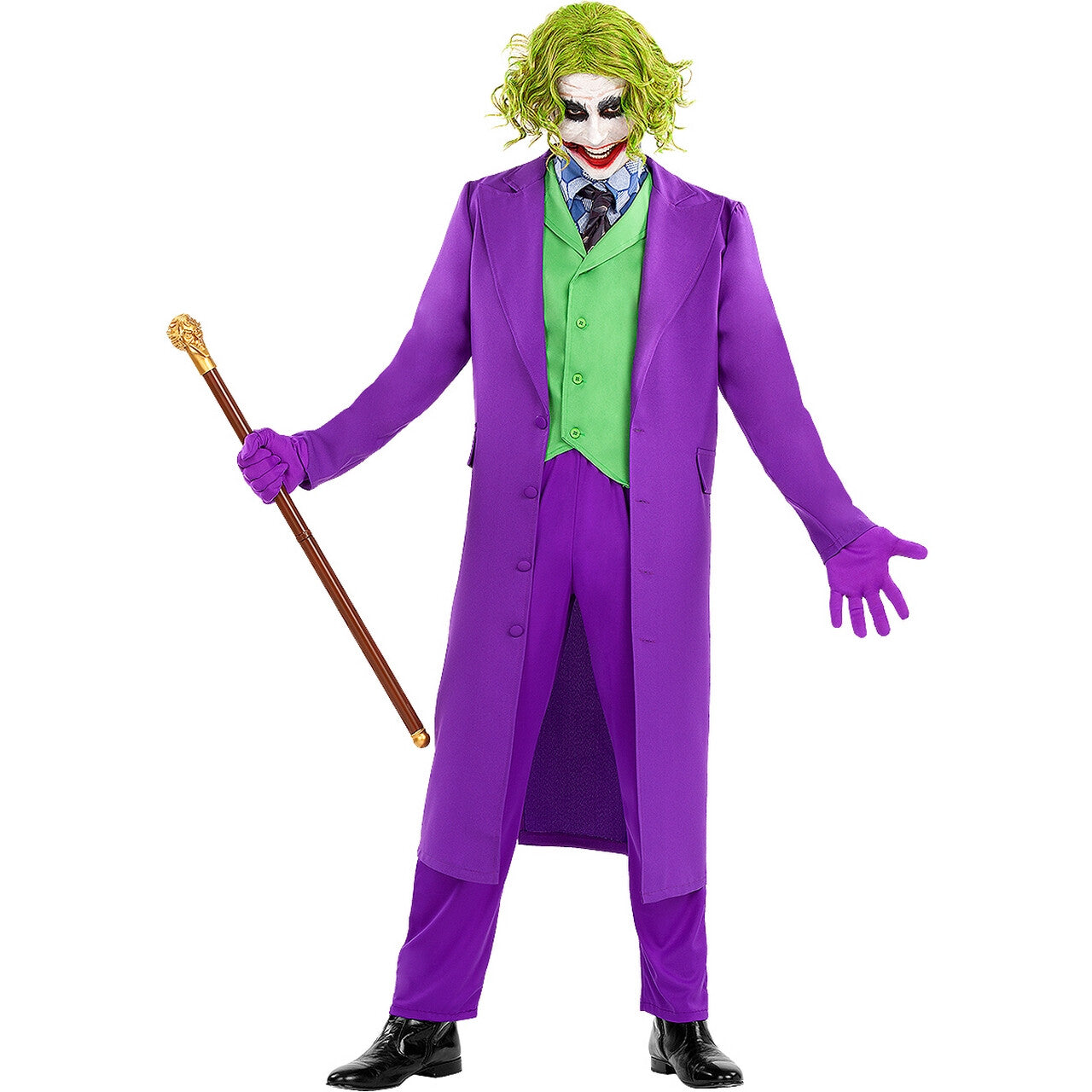 Op deze afbeelding zie je een Kostuums, van het merk Funidelia. Joker™ Waarom Zo Serieus Man Kostuum