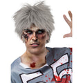 Perruque Punk Zombie Grise