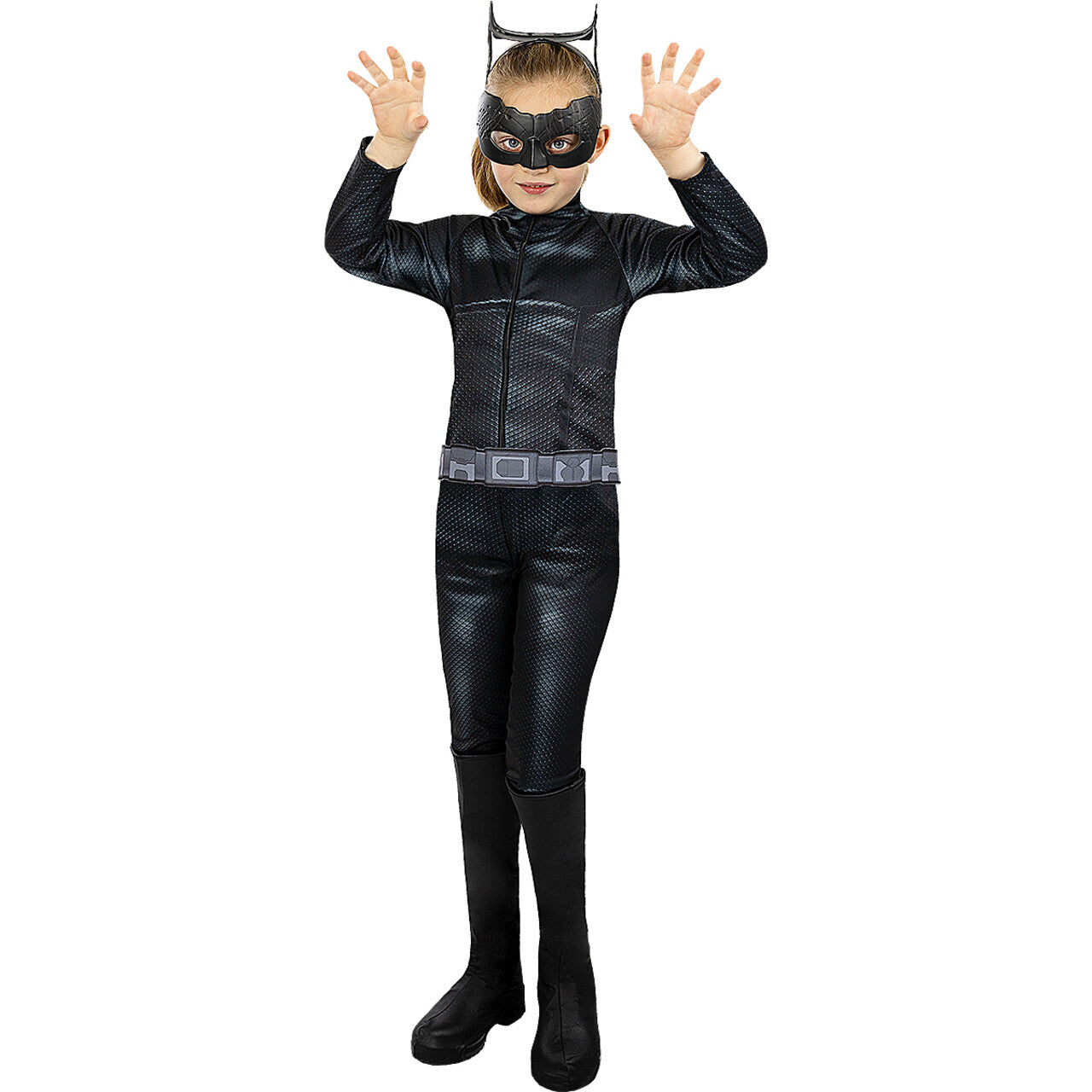 Op deze afbeelding zie je een Kostuums, van het merk Funidelia. Catwoman Kitty Meisje Kostuum