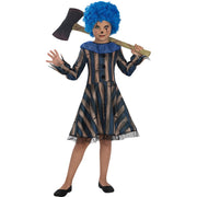 Op deze afbeelding zie je een Kostuums, van het merk Funidelia. Zombie Killer Clown Kelly Kill Meisje Kostuum