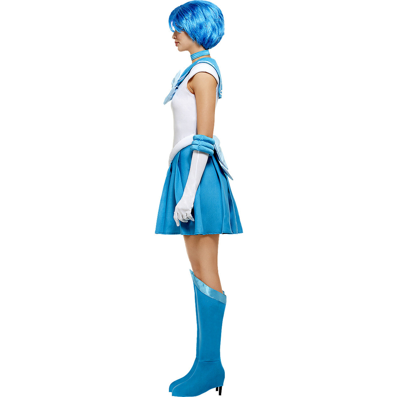 Op deze afbeelding zie je een Accessoires, van het merk Funidelia. Mercury Sailor Moon Pruik Blauw