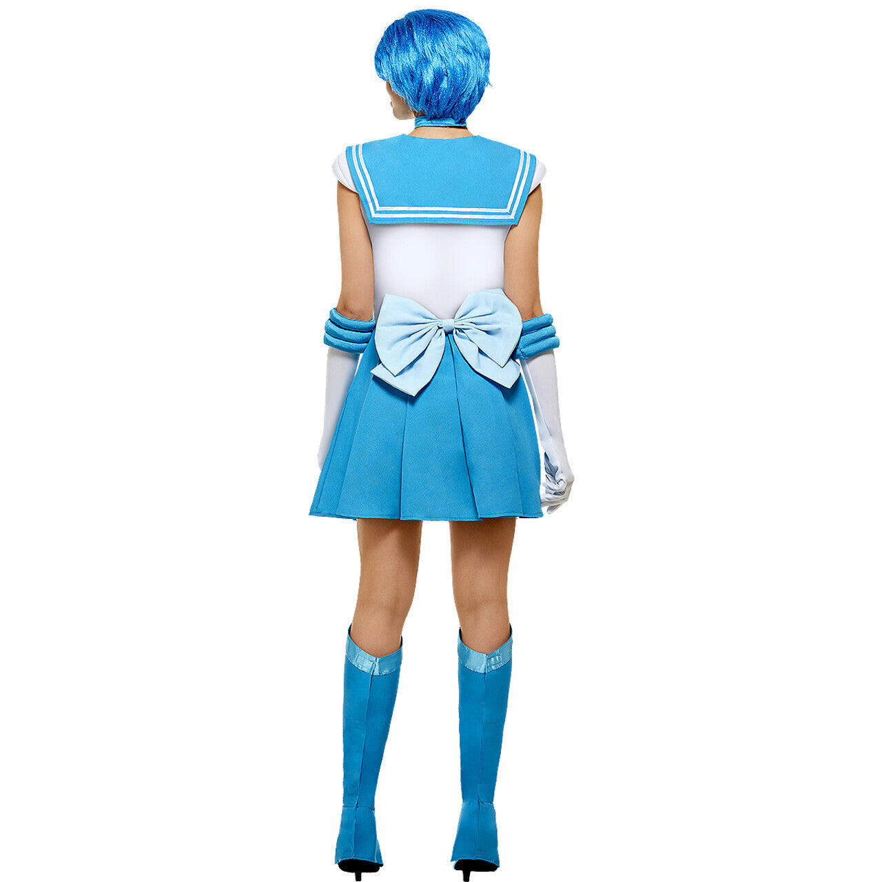 Op deze afbeelding zie je een Accessoires, van het merk Funidelia. Mercury Sailor Moon Pruik Blauw