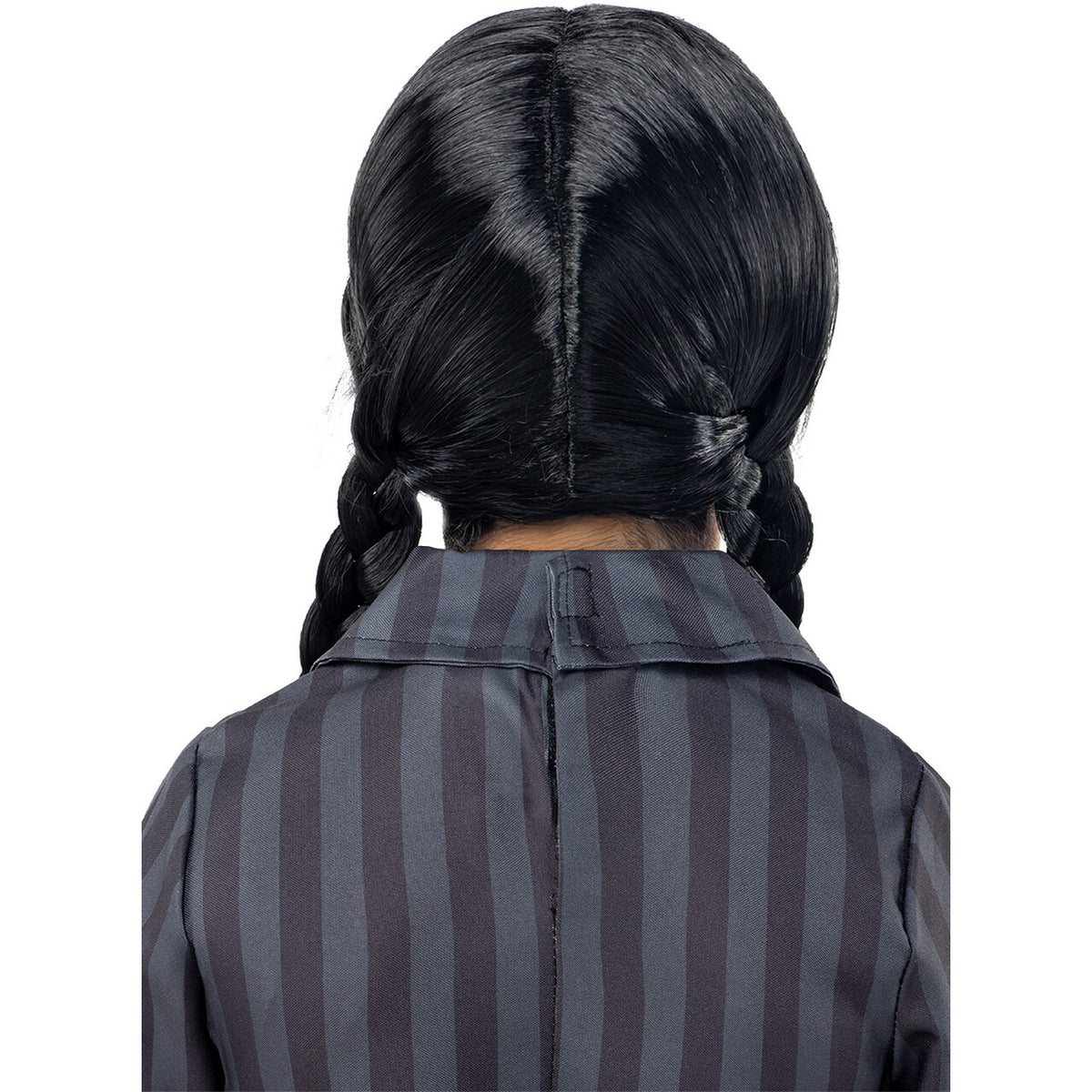 Op deze afbeelding zie je een Accessoires, van het merk Funidelia. Wednesday™ Wig For Girls - Official Netflix™