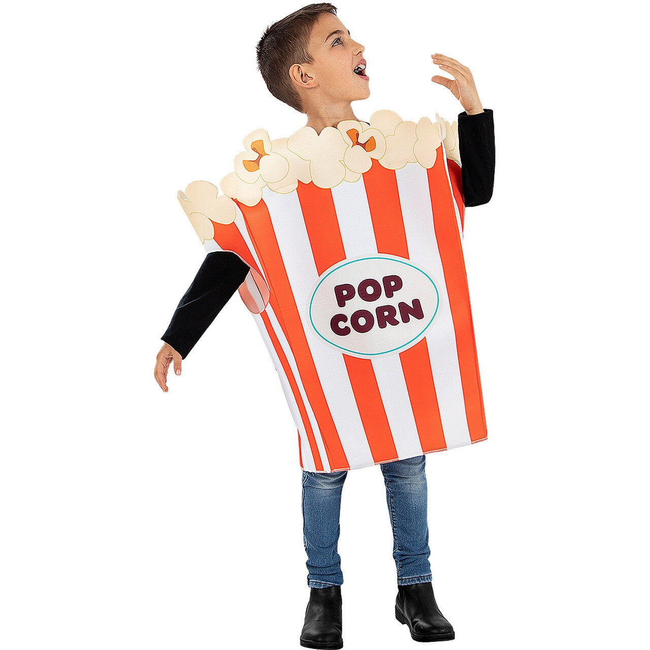 Op deze afbeelding zie je een Kostuums, van het merk Funidelia. Pop Pop Popcorn Bakje Kind Kind Kostuum