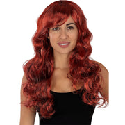 Op deze afbeelding zie je een Accessoires, van het merk Funidelia. Superheldinnen Mermaid Red Pruik