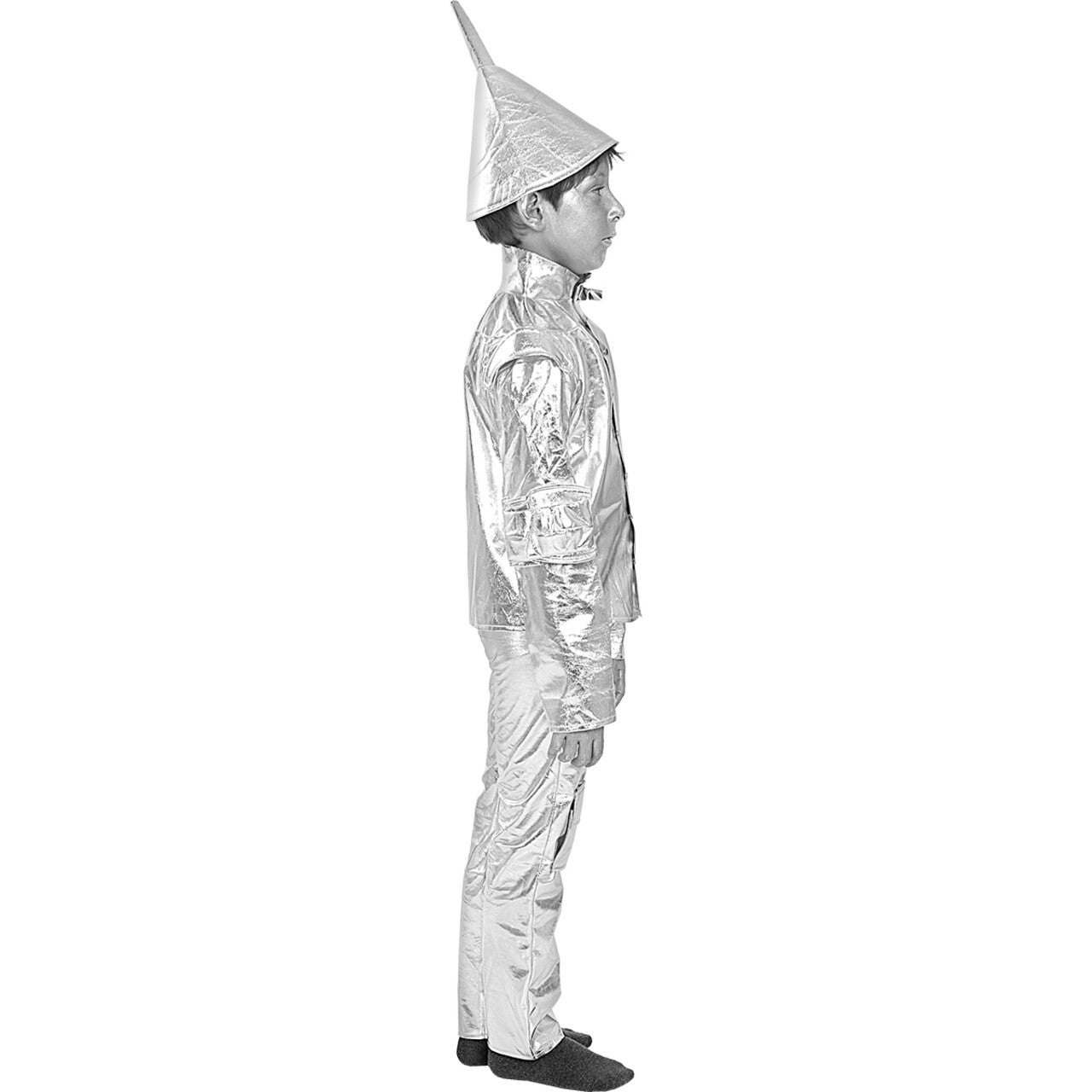 Op deze afbeelding zie je een Kostuums, van het merk Funidelia. Tinnen Jongen Uit The Wizard Of Oz Kostuum