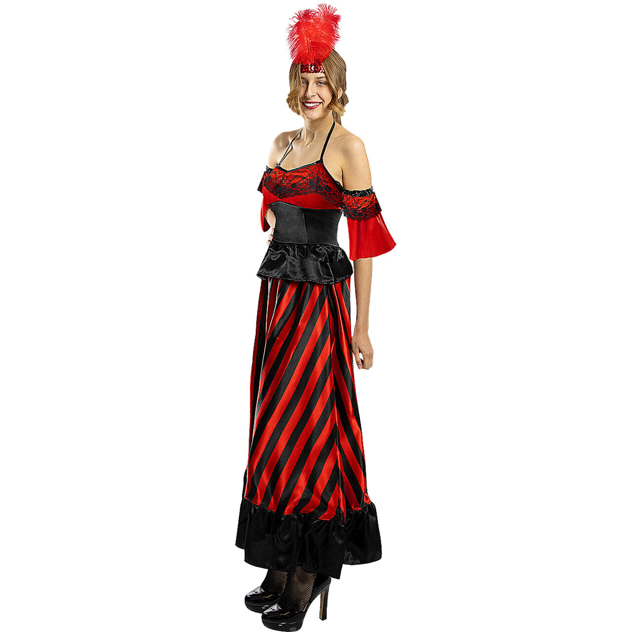 Op deze afbeelding zie je een Kostuums, van het merk Funidelia. Sensuele Cancan Carly Vrouw Kostuum
