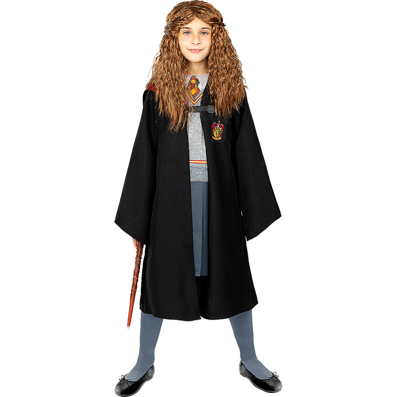 Op deze afbeelding zie je een Accessoires, van het merk Funidelia. Hermione Pruik Harry Potter Kind