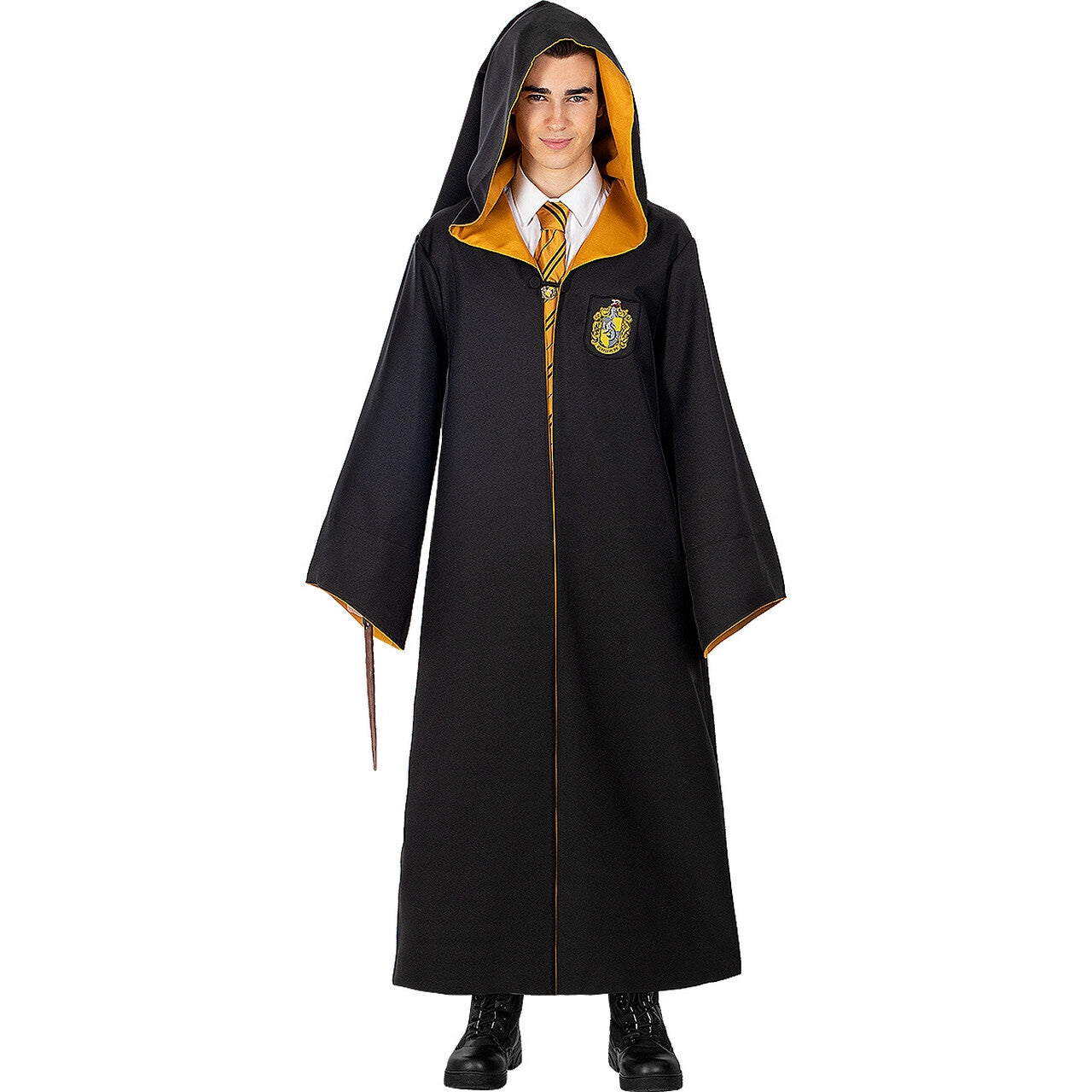Op deze afbeelding zie je een Kostuums, van het merk Funidelia. Harry Potter Hufflepuff Gewaad Diamond Edition Kostuum