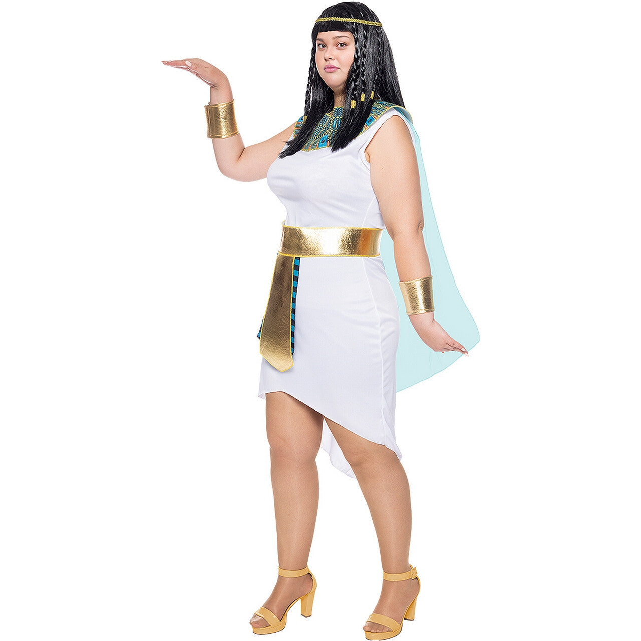 Op deze afbeelding zie je een Kostuums, van het merk Funidelia. Geliefde Koningin Van Egypte Vrouw Kostuum