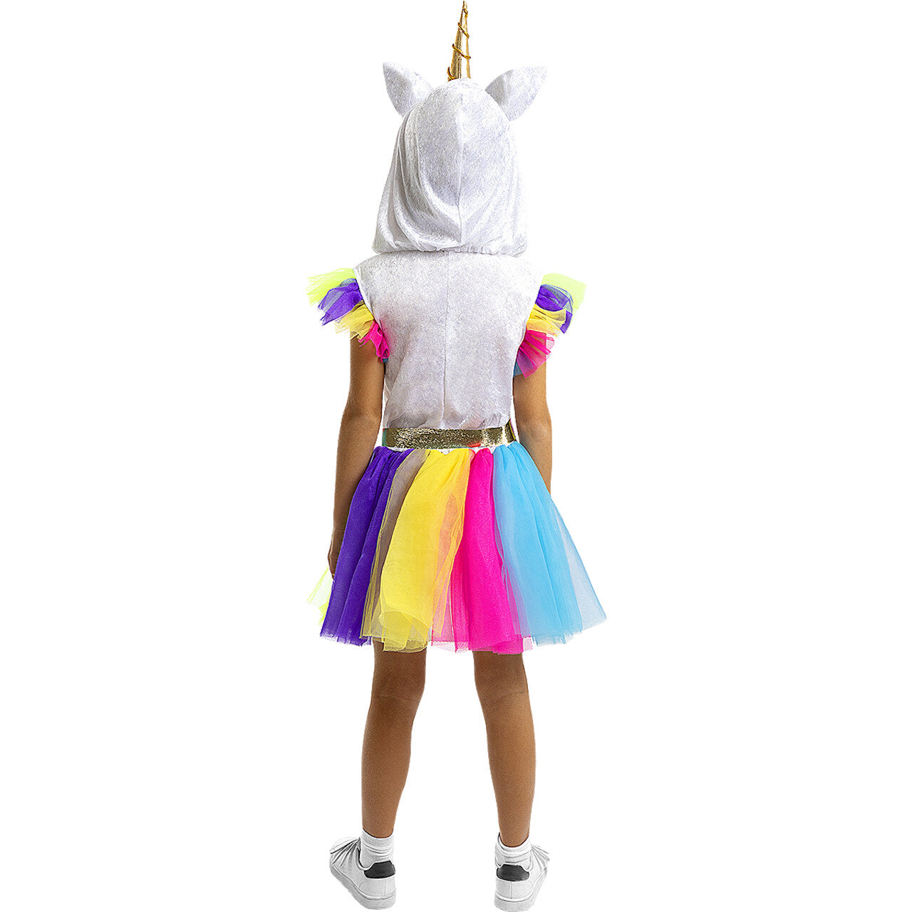 Op deze afbeelding zie je een Kostuums, van het merk Funidelia. Unieke Unicorn Meisje Kostuum