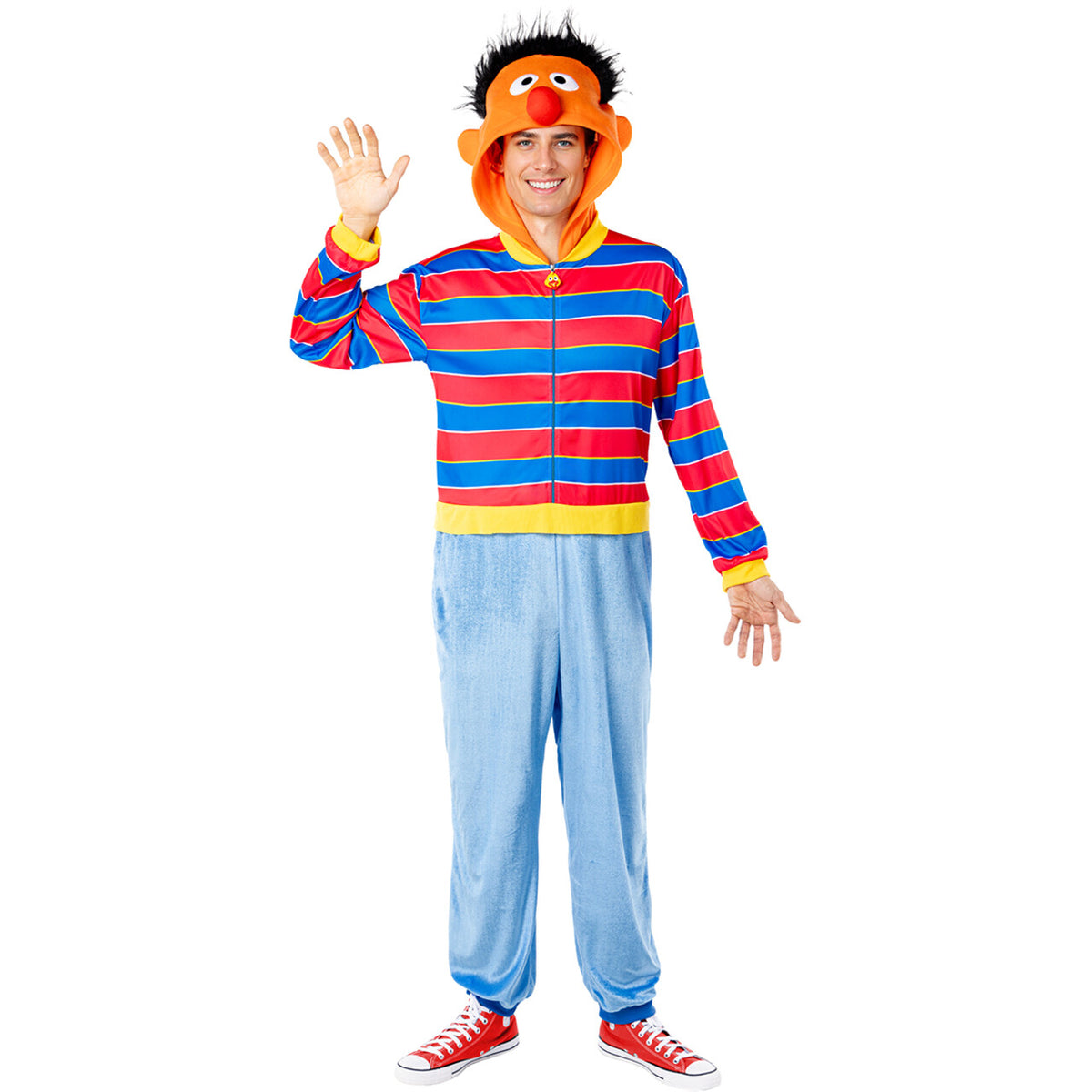 Op deze afbeelding zie je een Kostuums, van het merk Funidelia. Ernie Costume For Adults - Sesame Street Kostuum