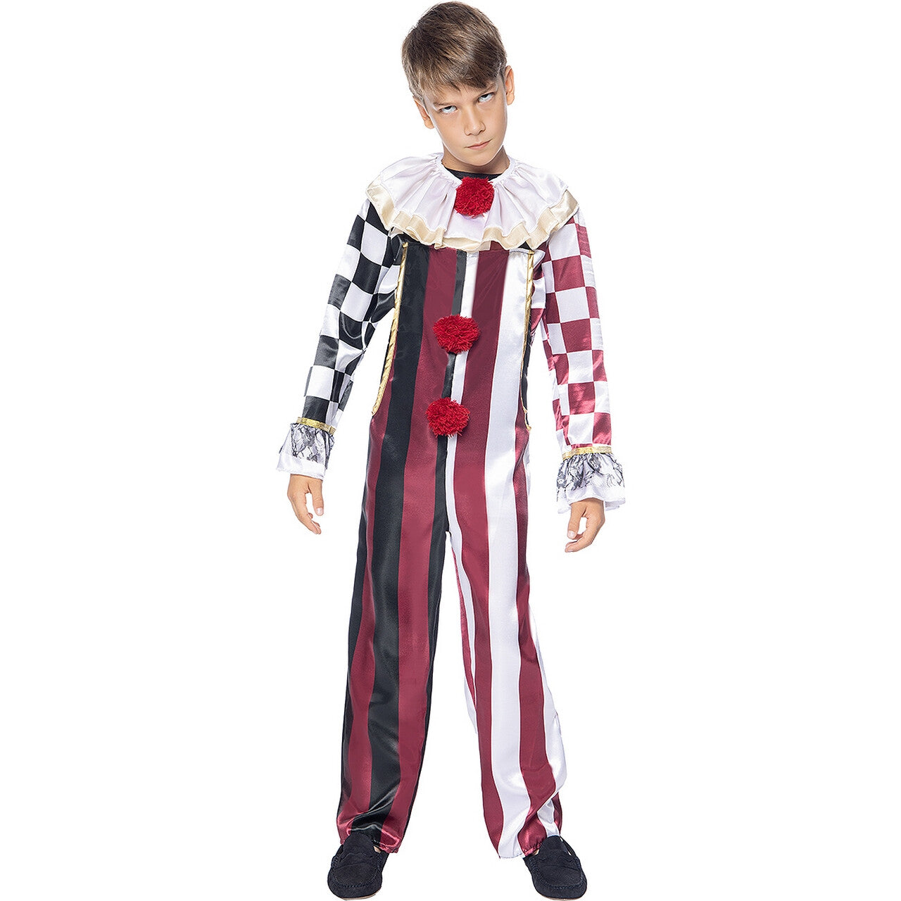 Op deze afbeelding zie je een Kostuums, van het merk Funidelia. Clown Bennie Grappig Kind Kostuum
