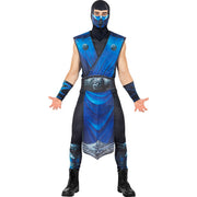 Op deze afbeelding zie je een Kostuums, van het merk Funidelia. Subzero Mortal Kombat Ninja Man Kostuum