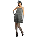 Années 20 Argenté Fantaisie Costume