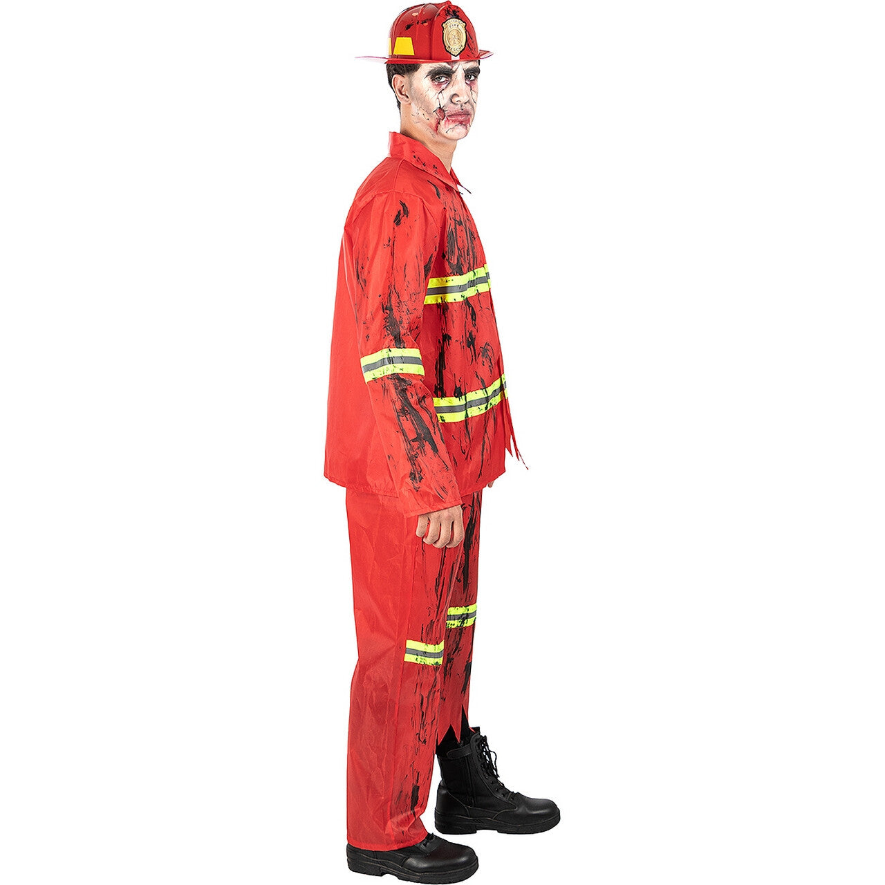 Op deze afbeelding zie je een Kostuums, van het merk Funidelia. Zombie Brandweerman Bloedbad Kostuum