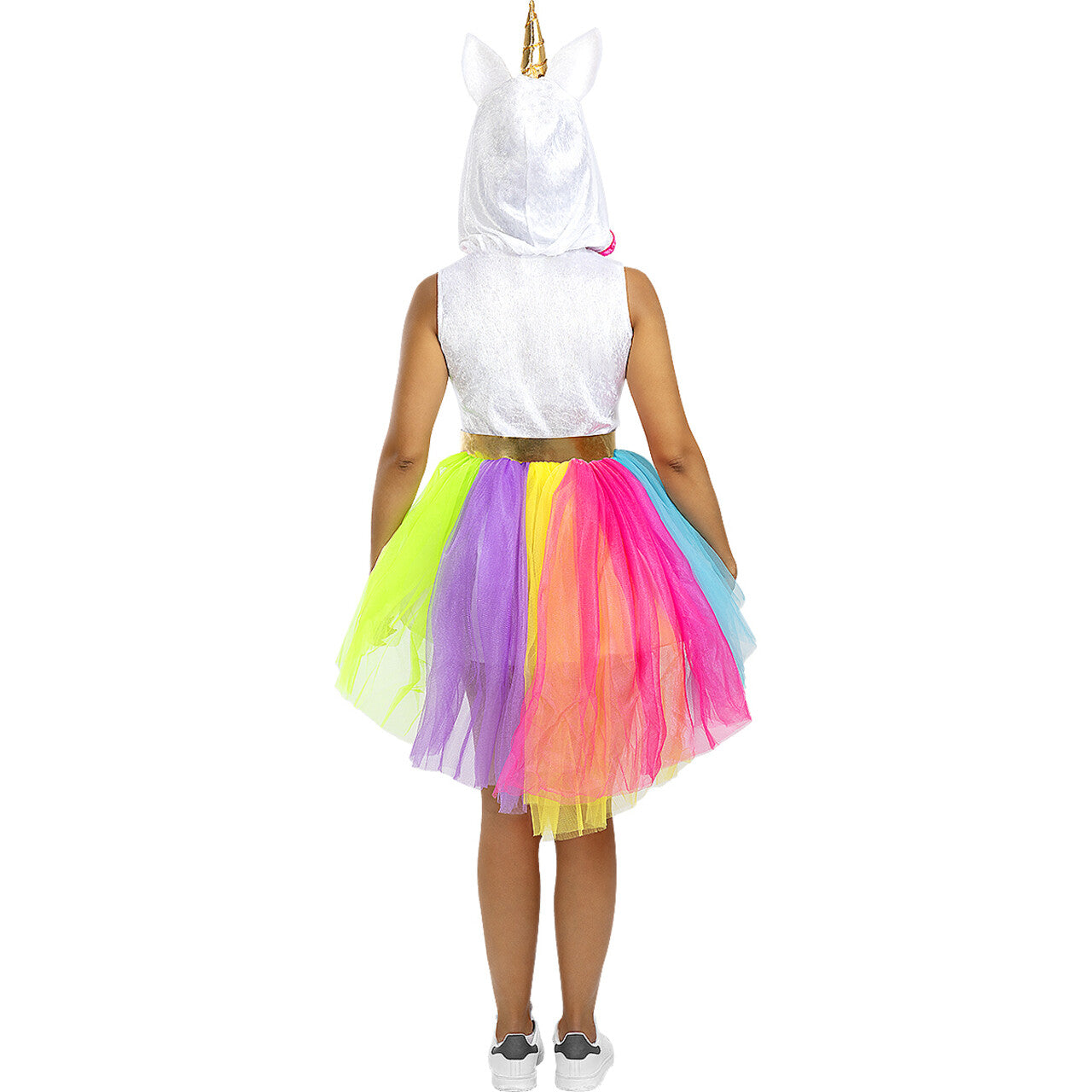 Op deze afbeelding zie je een Kostuums, van het merk Funidelia. Sprankelende Eenhoorn Met Regenboog Tutu Vrouw Kostuum