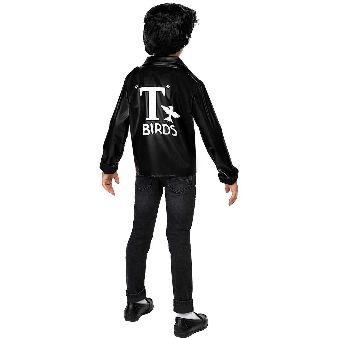 Op deze afbeelding zie je een Kostuums, van het merk Funidelia. Megacoole Grease T-Birds Jas Jongen