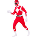 Red Power Ranger™ - Second Skin Unisex Kostuum