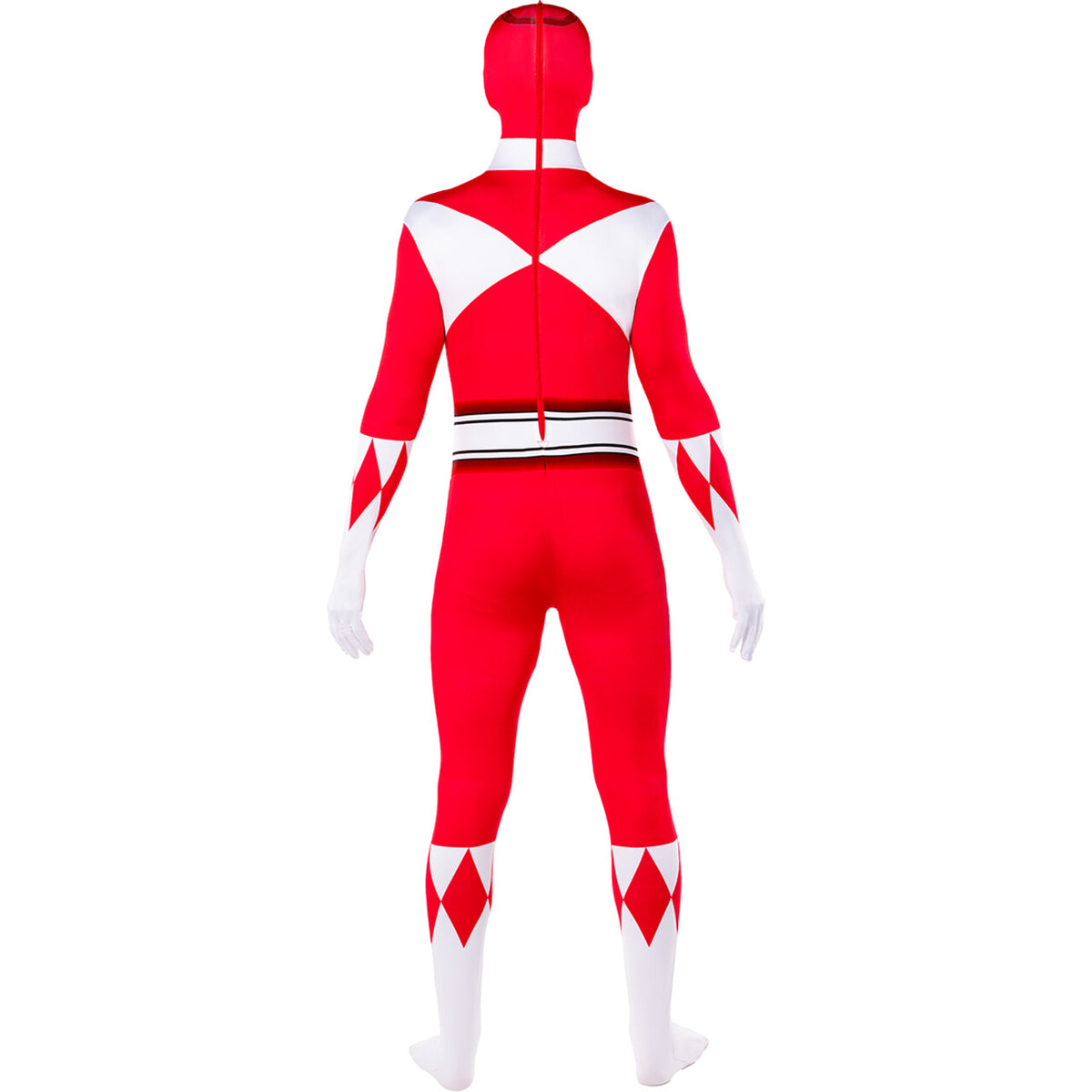 Op deze afbeelding zie je een Kostuums, van het merk Funidelia. Red Power Ranger™ - Second Skin Kostuum