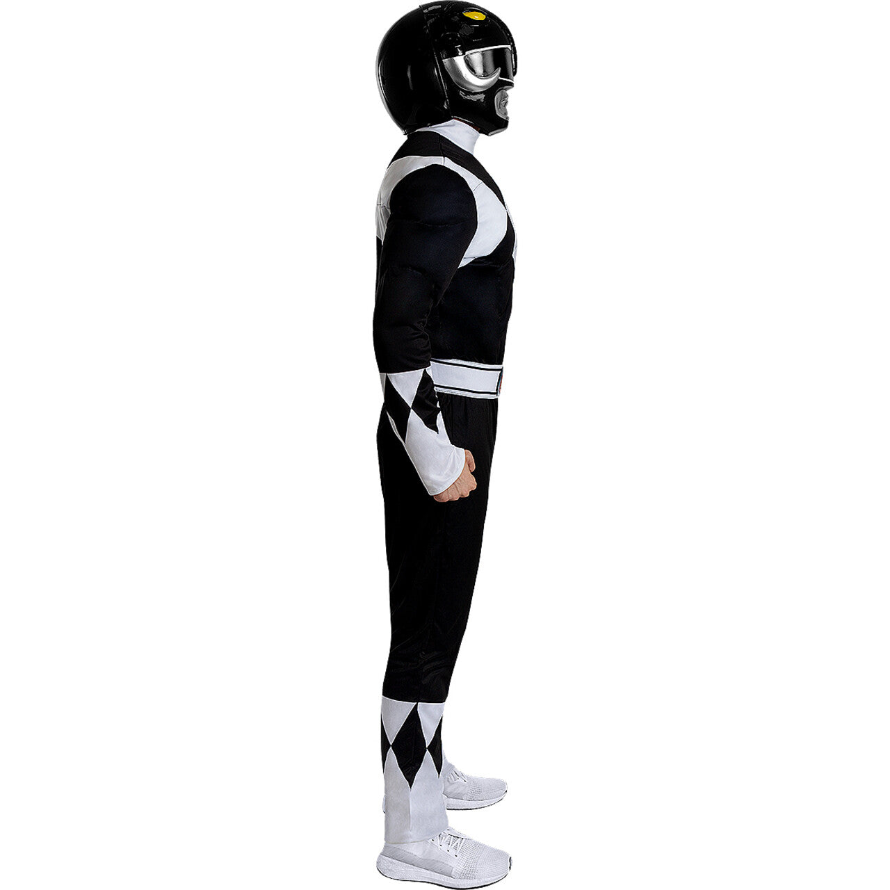 Op deze afbeelding zie je een Accessoires, van het merk Funidelia. Stoere Mighty Morphing Zwarte Power Ranger Helm