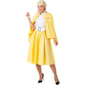Good Sweet Yellow Sandy Grease Vrouw Kostuum