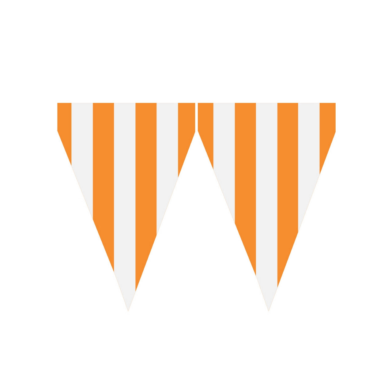 Op deze afbeelding zie je een Decoratie, van het merk Funidelia. Oranje Feest Vlaggetjes 9 Wimpels 3 Meter