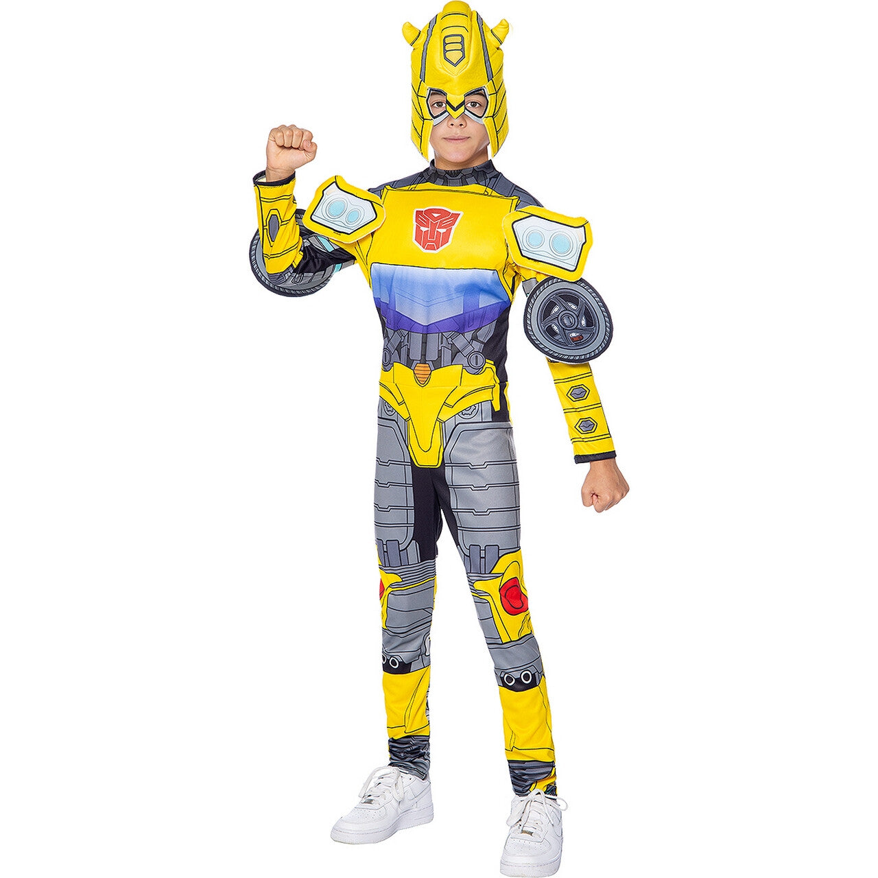 Op deze afbeelding zie je een Kostuums, van het merk Funidelia. Bumblebee Van Auto Tot Robot Transformers Jongen Kostuum