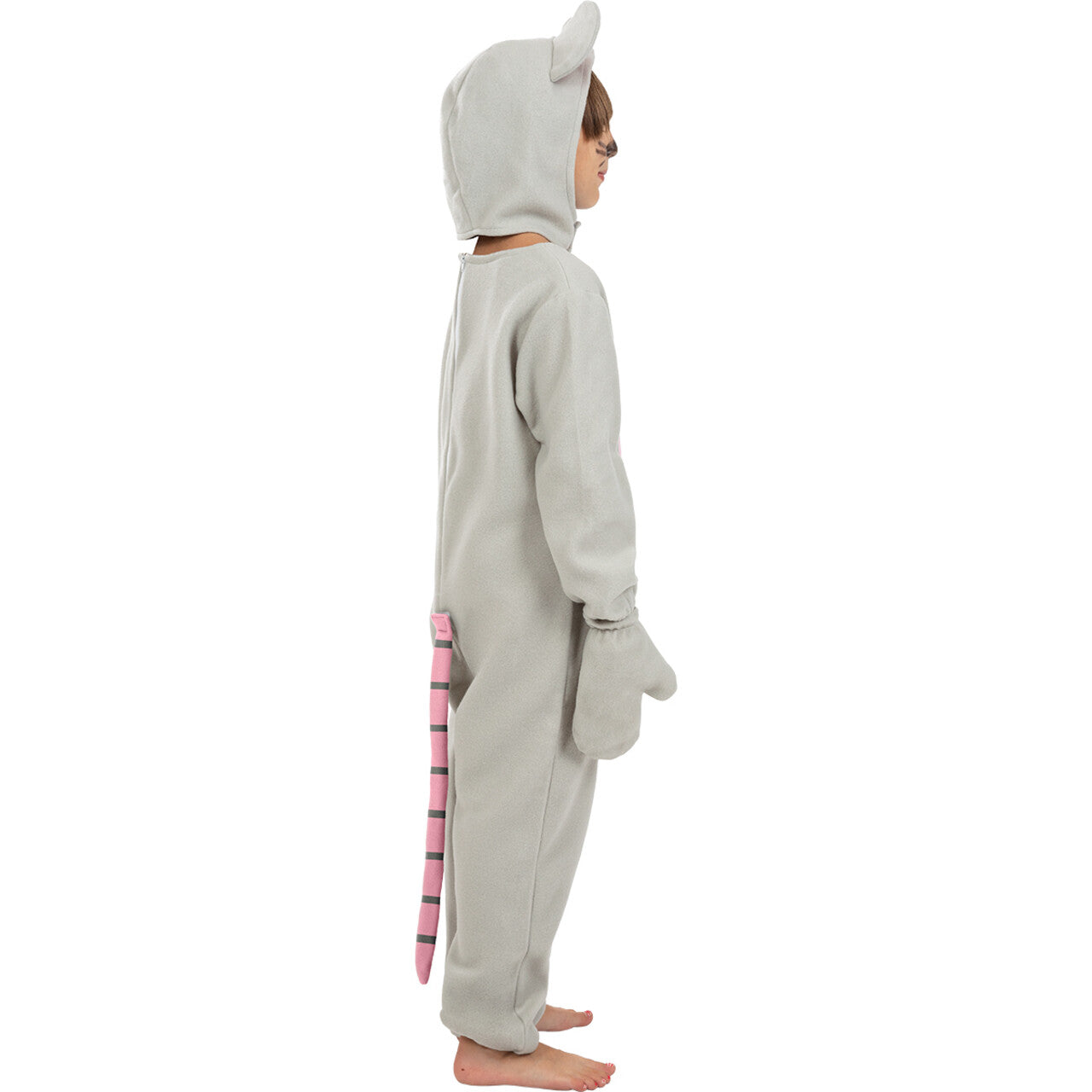 Op deze afbeelding zie je een Kostuums, van het merk Funidelia. Grijze Muis In Het Huis Onesie Kind Kostuum