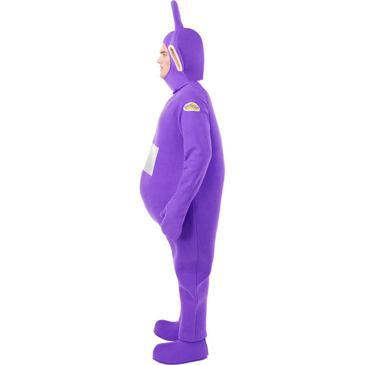 Op deze afbeelding zie je een Kostuums, van het merk Funidelia. Tinky Winky Kostuum - Teletubbies™ - Teletubbiepak