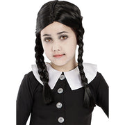 Op deze afbeelding zie je een Accessoires, van het merk Funidelia. Miss Adams Pruik Met Vlechten Kind