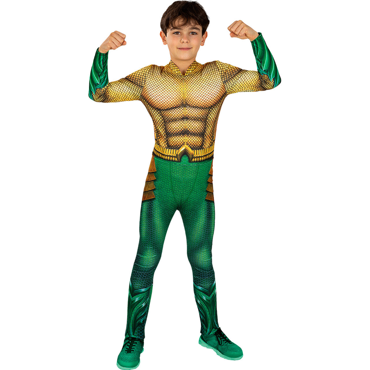 Op deze afbeelding zie je een Kostuums, van het merk Funidelia. Aquaman Kleine Broertje Van Jason Zeeheld Jongen Kostuum