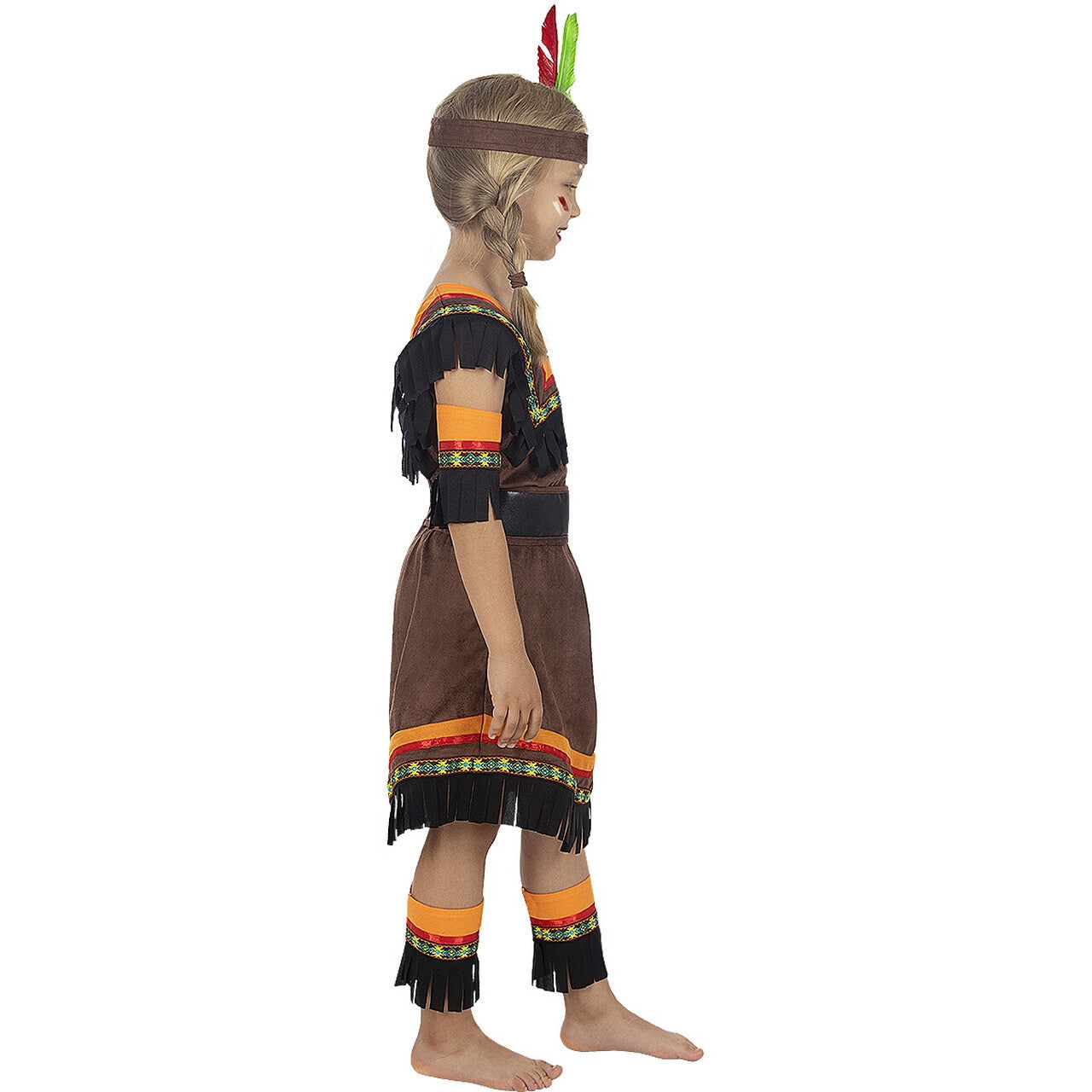 Op deze afbeelding zie je een Kostuums, van het merk Funidelia. Deluxe Indianenmeisje Dappere Kleine Adelaar Kostuum