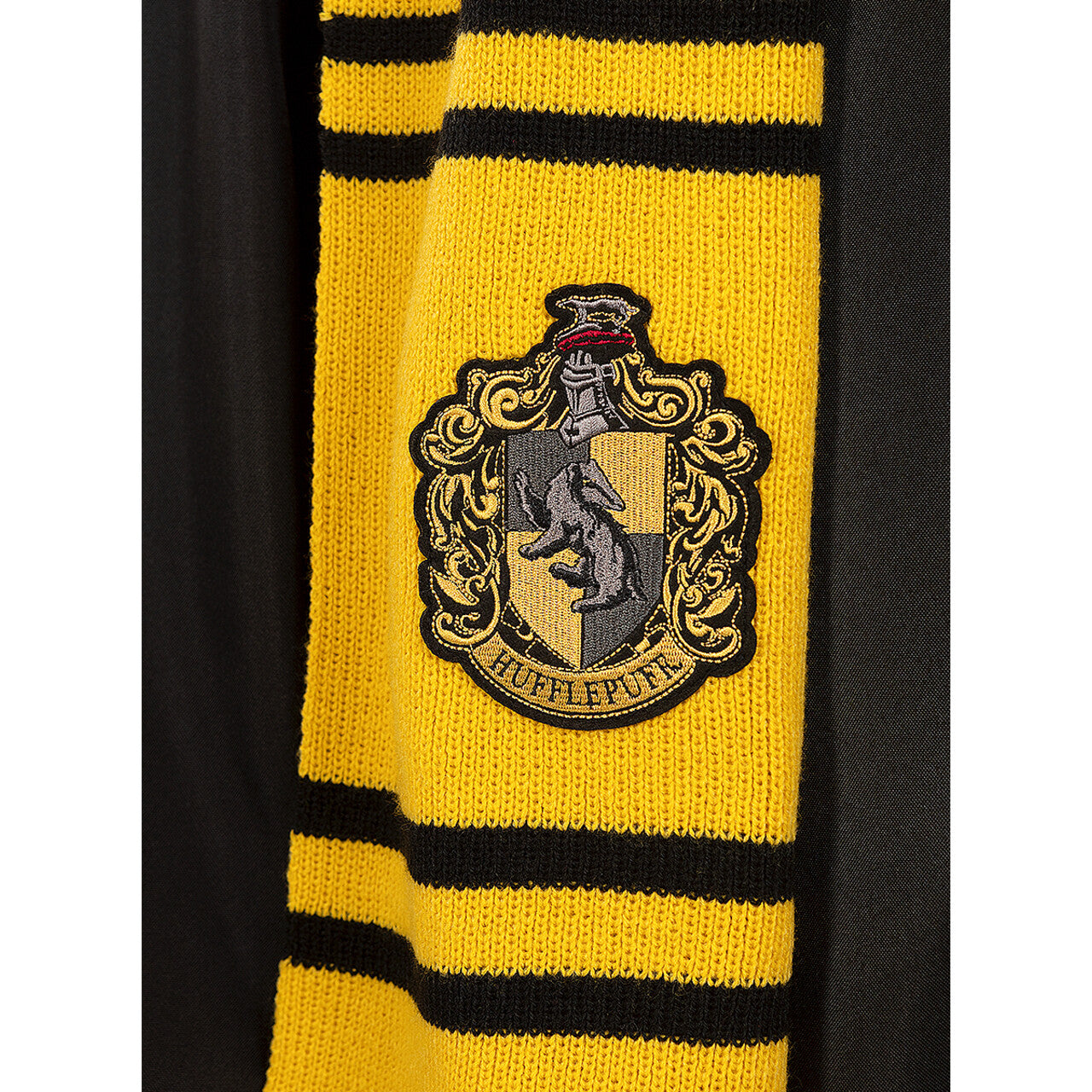 Op deze afbeelding zie je een Accessoires, van het merk Funidelia. Harry Potter Hufflepuff Sjaal Geel