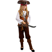 Op deze afbeelding zie je een Kostuums, van het merk Funidelia. Piratenmeisje Uit Het Caraibische Zeegebied Jaqueline Perrow Kostuum