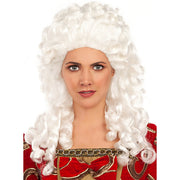 Op deze afbeelding zie je een Accessoires, van het merk Funidelia. Dame Du Baroque Pruik Wit