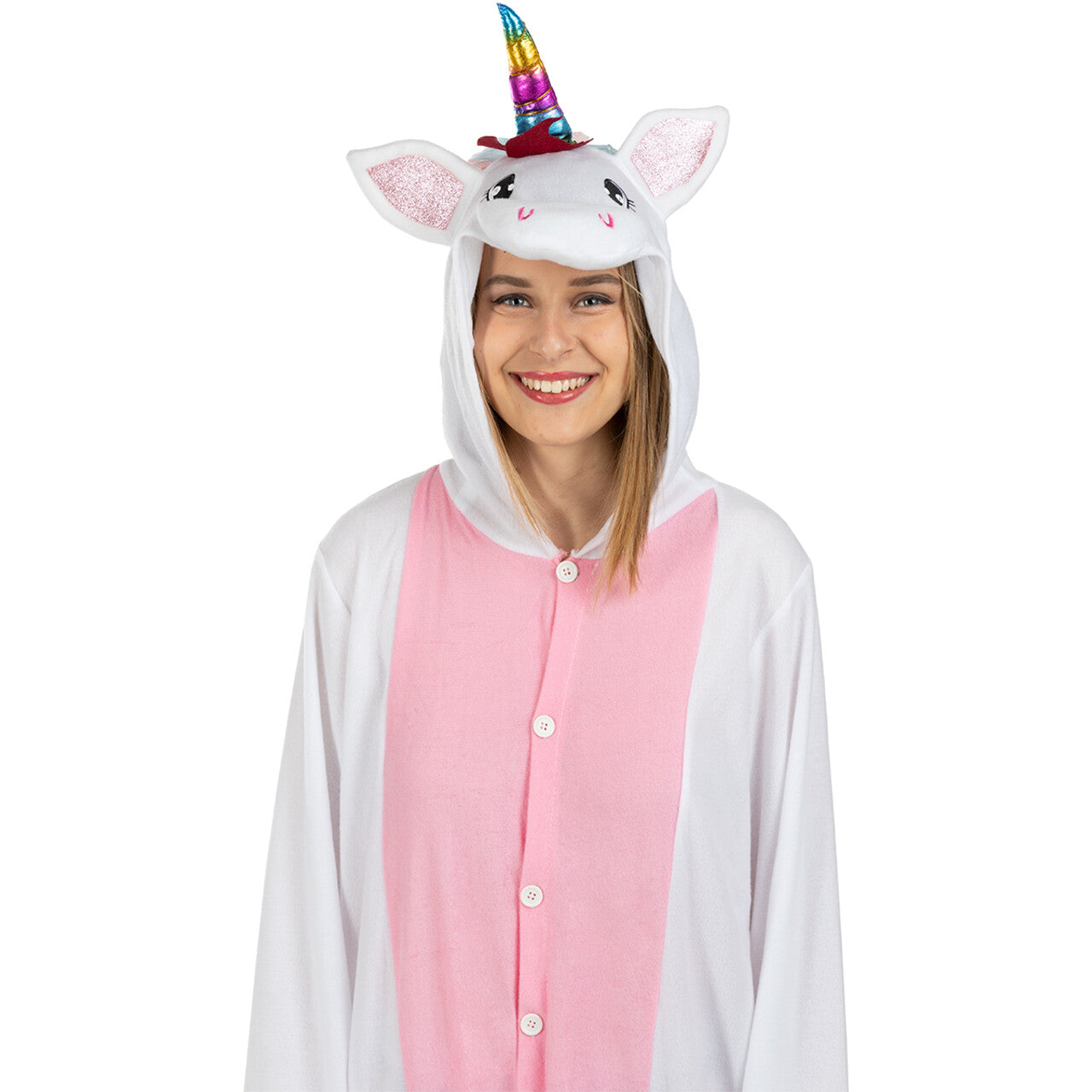Op deze afbeelding zie je een Kostuums, van het merk Funidelia. Unicorn Fantasie Magie Roze Kostuum