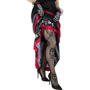 Op deze afbeelding zie je een Accessoires, van het merk Funidelia. Visnet Panty Skull Candy