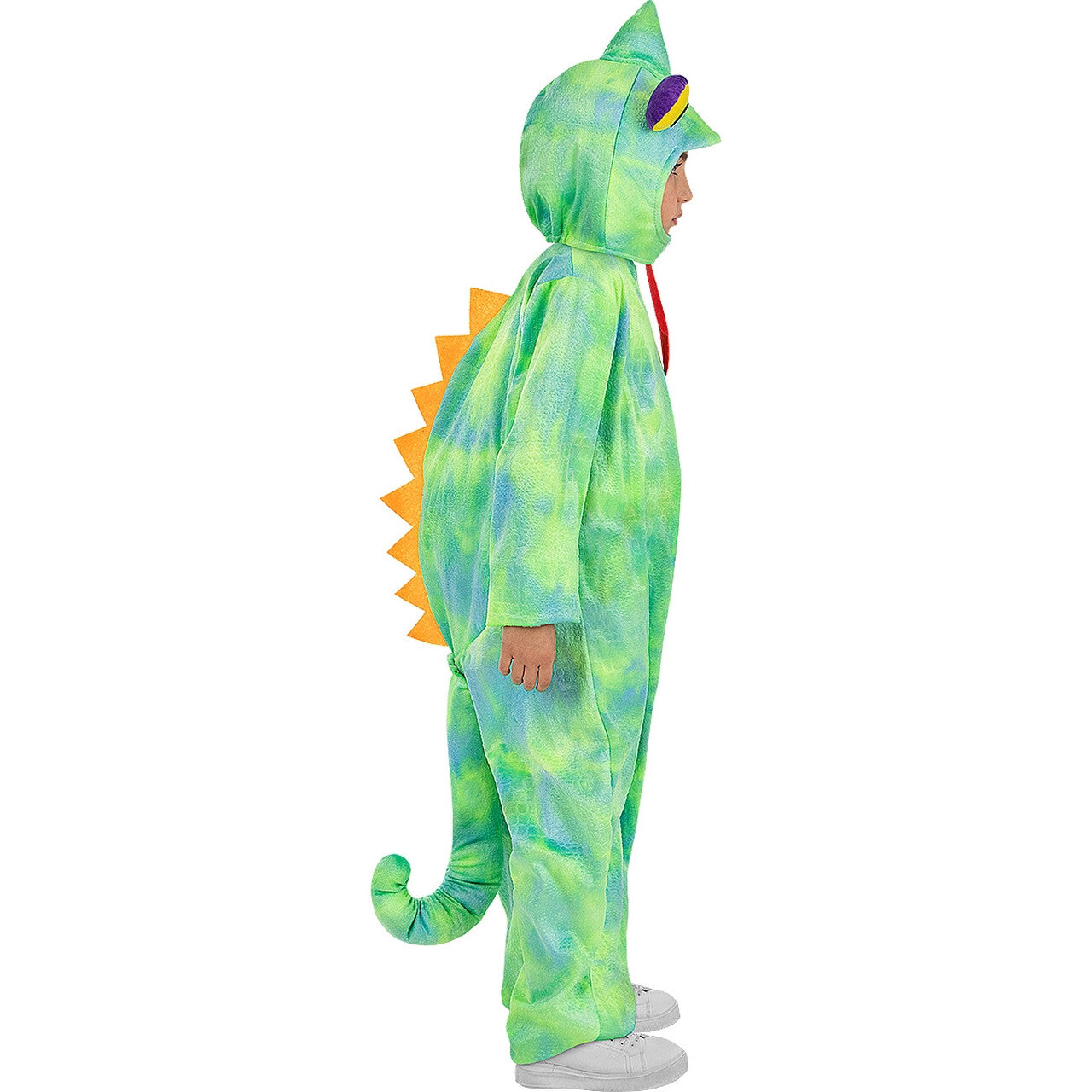 Op deze afbeelding zie je een Kostuums, van het merk Funidelia. Keurige Kleurrijke Kameleon Kind Kind Kostuum