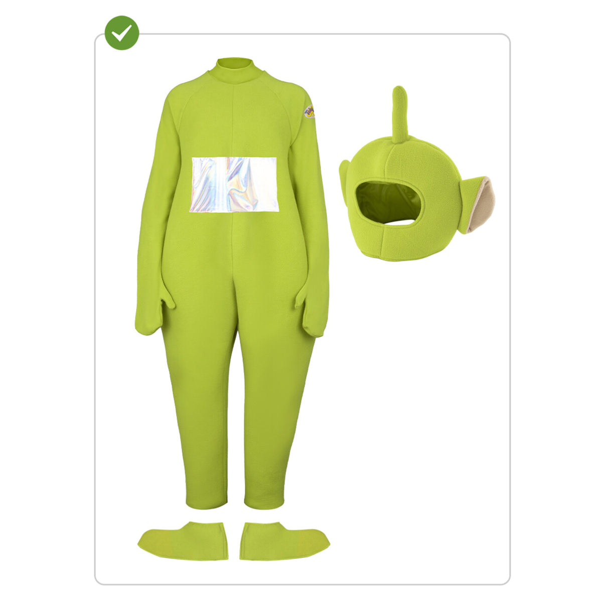 Op deze afbeelding zie je een Kostuums, van het merk Funidelia. Dipsy Kostuum - Teletubbies™ - Teletubbiepak